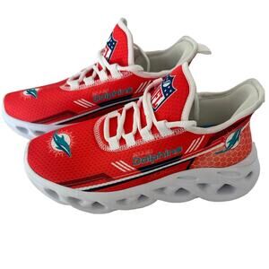 Miami Dolphins custom sneakers unisex men’s Sz 6 women Sz 8 NWT